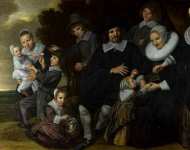 Frans Hals - A Family Group in a Landscape